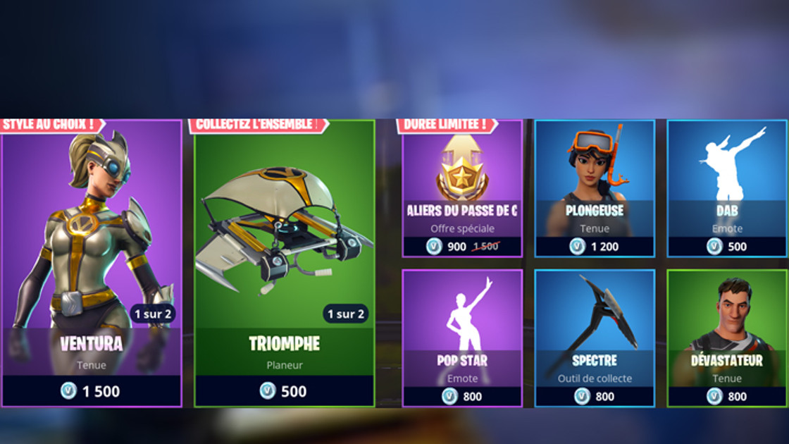 Boutique Fortnite 8 juin