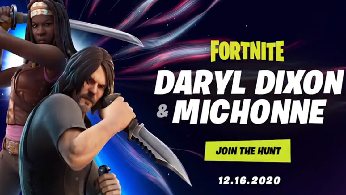 Daryl Dixon et Michonne dans Fortnite, Walking Dead arrive dans le jeu