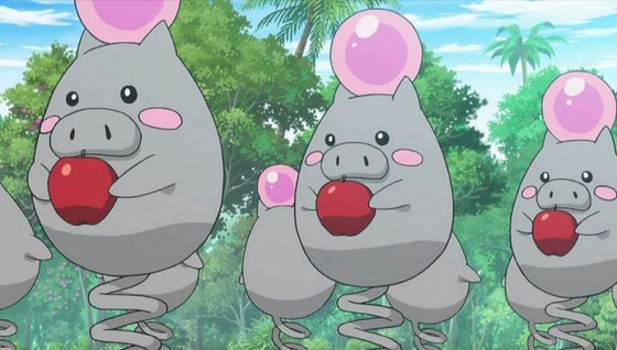 Spoink (shiny) dans les Heures de Pokémon Vedette de septembre sur Pokémon GO