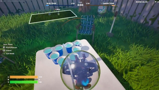 Fortnite : il recréer le célèbre jeu du Bière Pong avec Creative 2.0