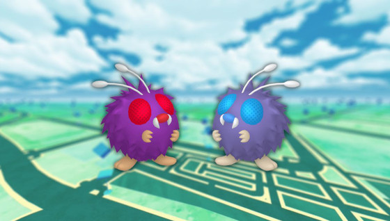 Mimitoss (shiny) dans les Heures de Pokémon Vedette d'août 2023 sur Pokémon GO