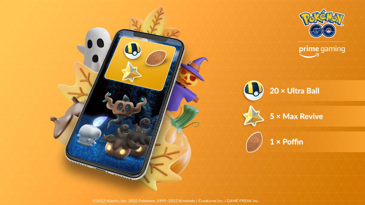 Code Promo Pokémon GO Amazon Prime Gaming en octobre : 20 Hyper Ball, 5 Rappels Max, 1 Poffin