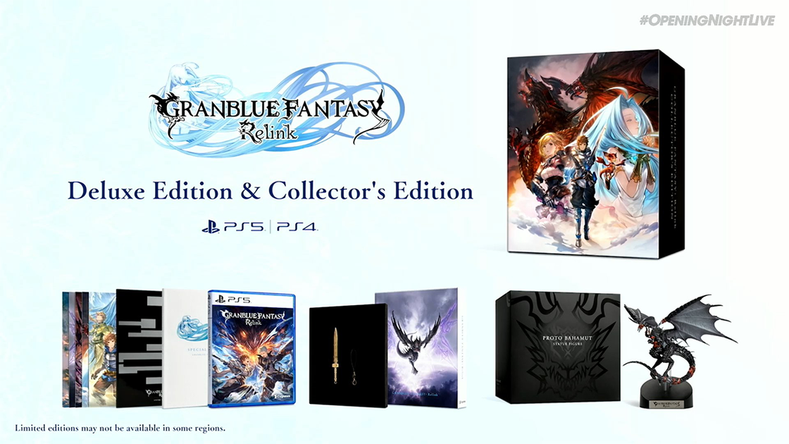 Granblue Fantasy Relink : Toutes les infos concernant l'édition collector du jeu