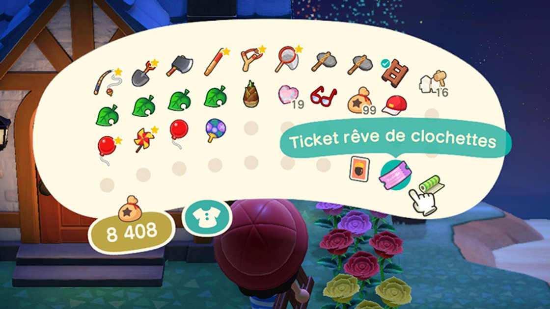 Tickets rêve de clochettes, à quoi ça sert dans Animal Crossing : New Horizons ?