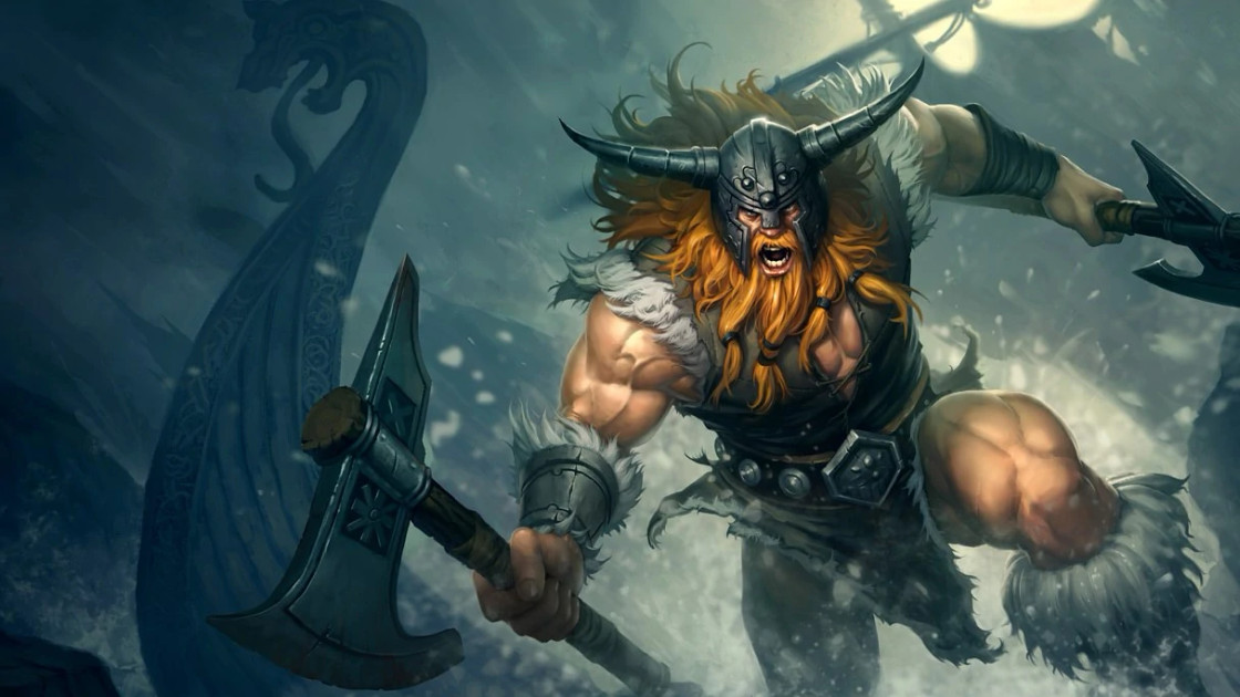Rework d'Olaf sur LoL, les nouveaux sorts du viking arrivent au patch 12.9