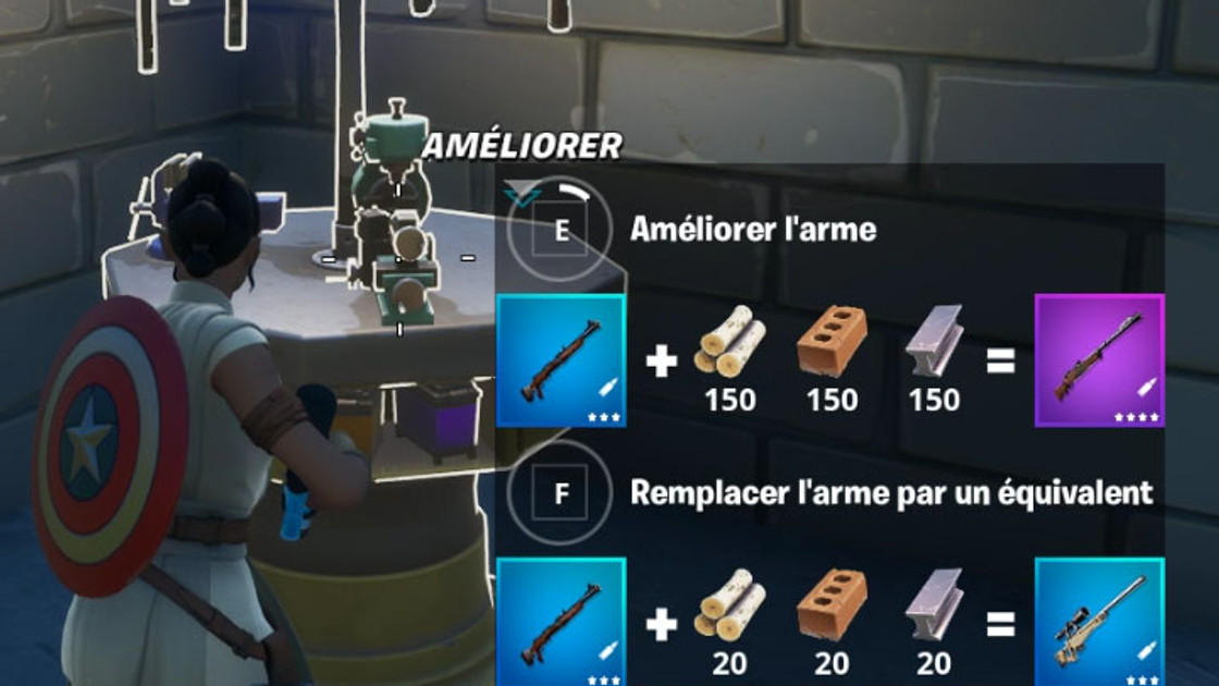 Fortnite : Améliorer une arme à Salty Springs, défi semaine 5