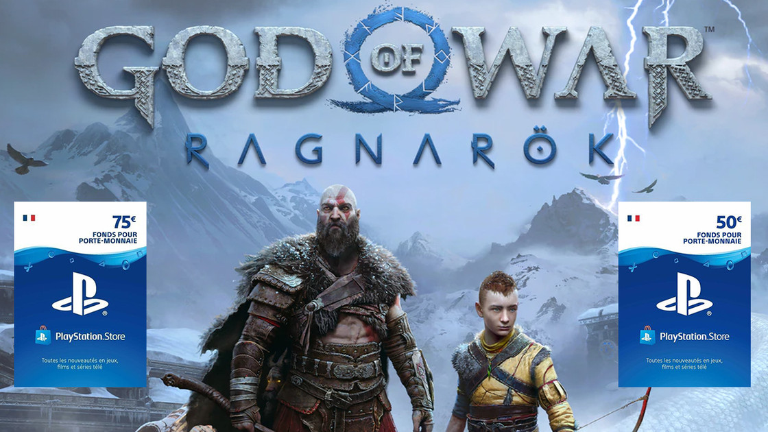 Carte PSN 50€ et 75€ à prix réduit à l'occasion de la sortie de God of War Ragnarök, l'offre à ne pas manquer