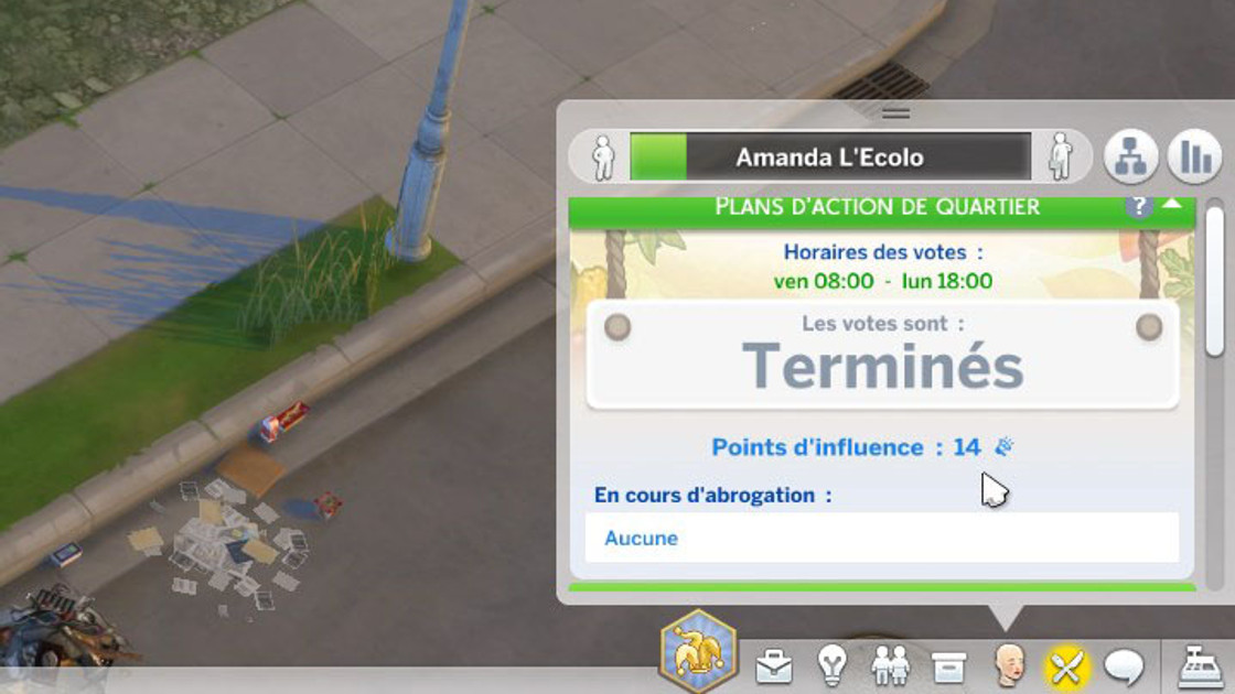Sims 4 : Points d'influence pour voter, comment en avoir avec un cheat code ?