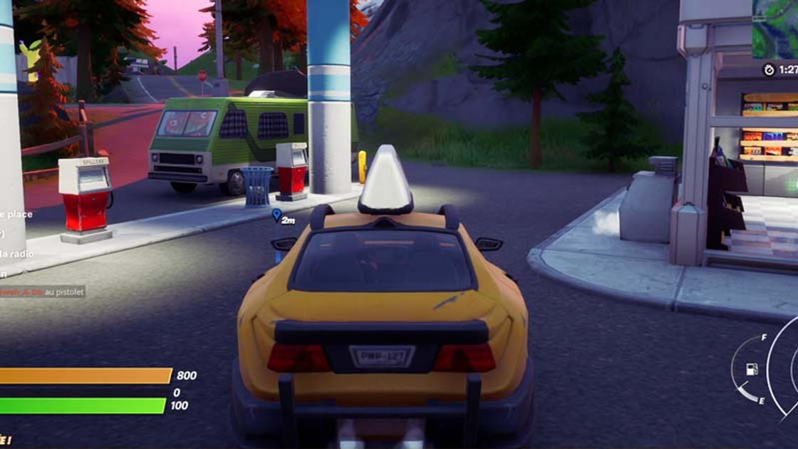 Apporter une voiture à la station radio dans Fortnite, défi saison 8