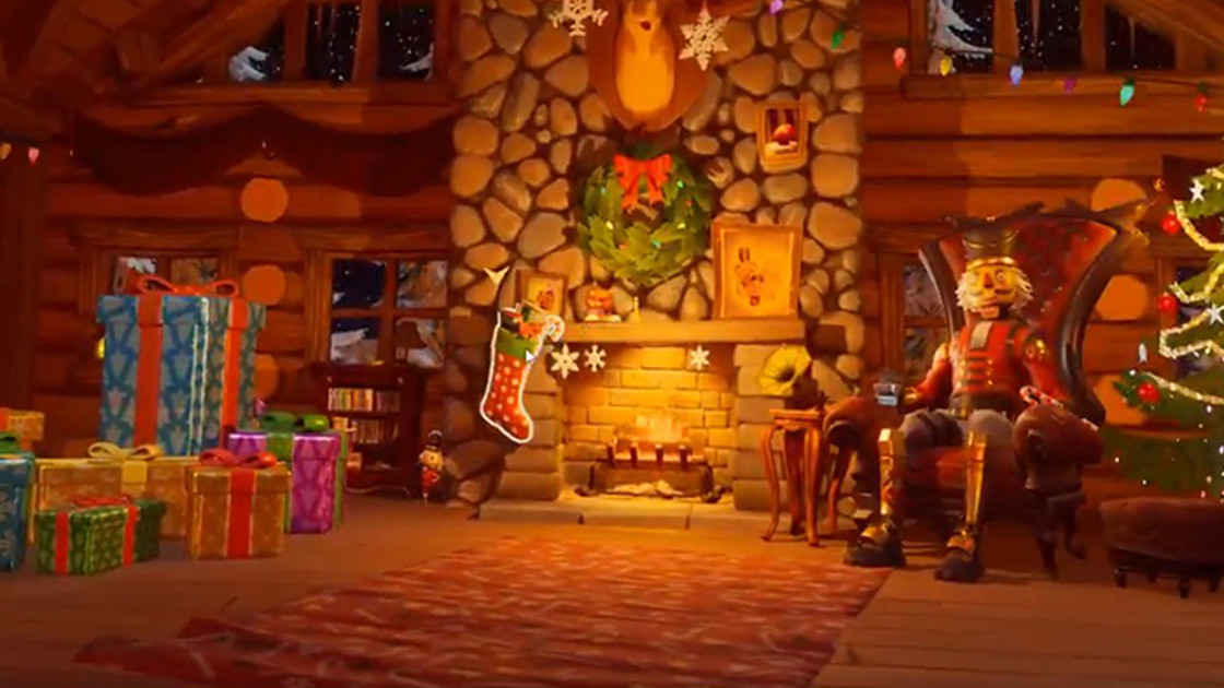 Fortnite Noël : Fête Hivernale, lobby et chalet, les premières images