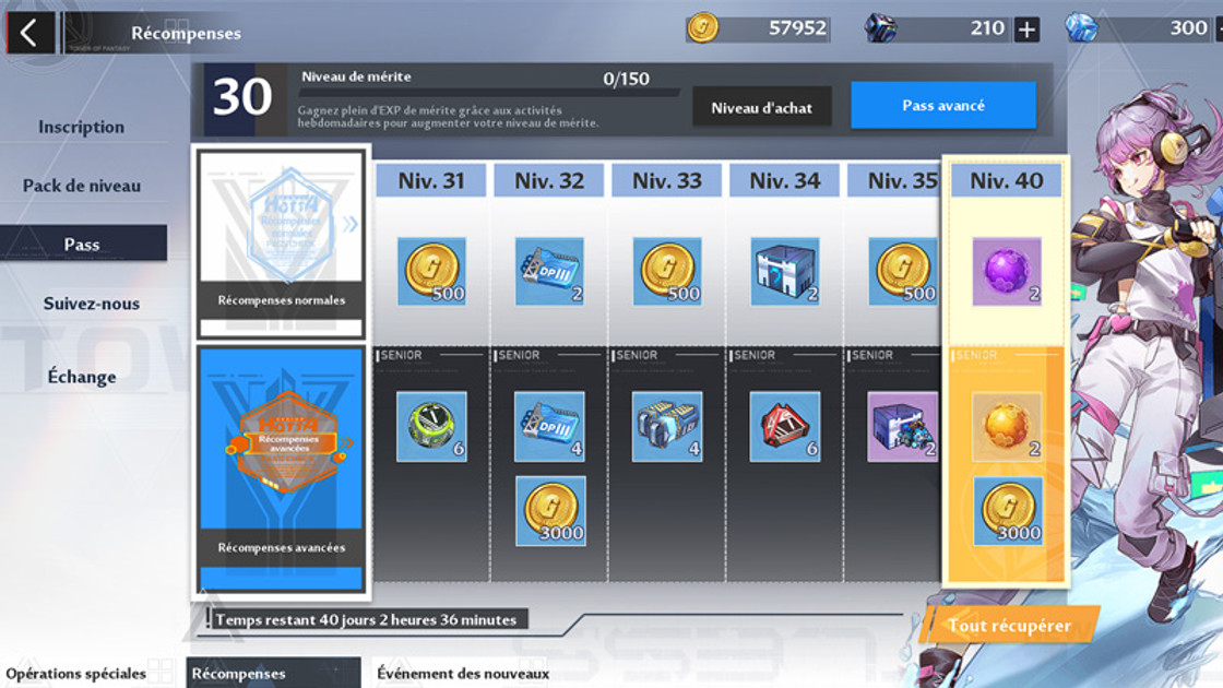 Passe de combat Tower of Fantasy, comment obtenir les récompenses ?