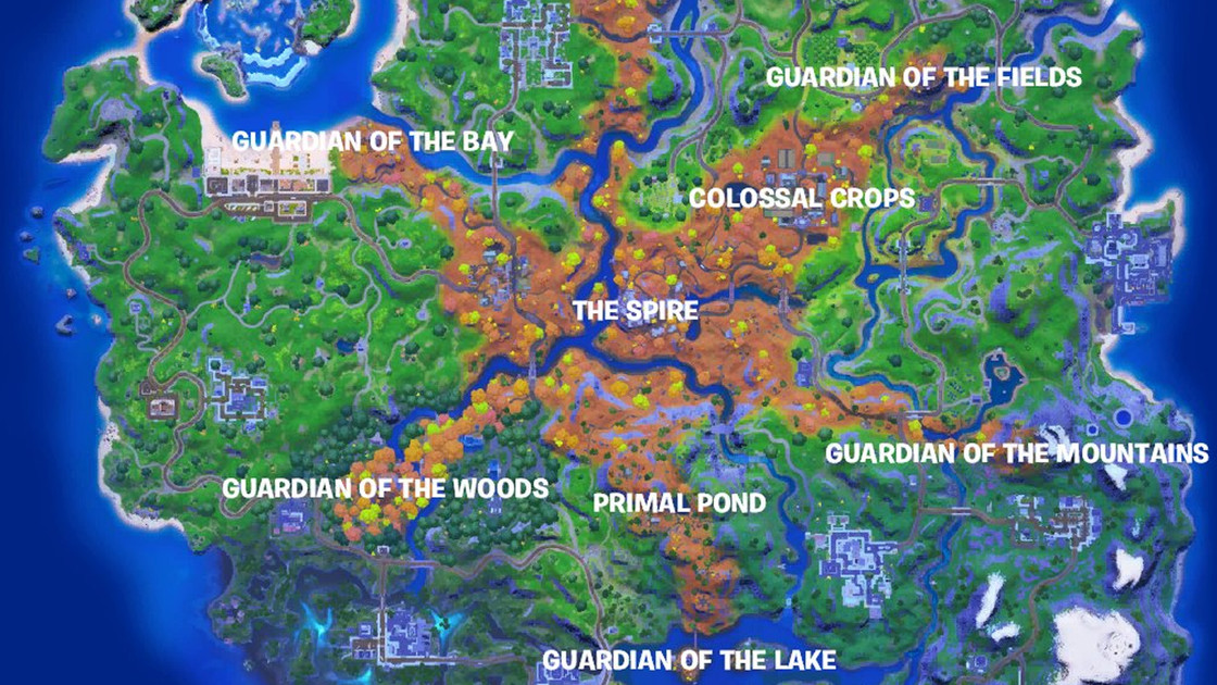 Map saison 6 Fortnite, nouvelle carte au patch 16.00