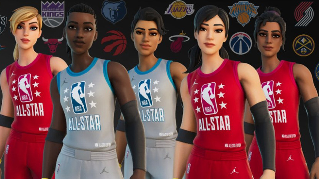 Mettre des paniers dans l'accueil NBA 75 All-Star dans Fortnite, défi créatif