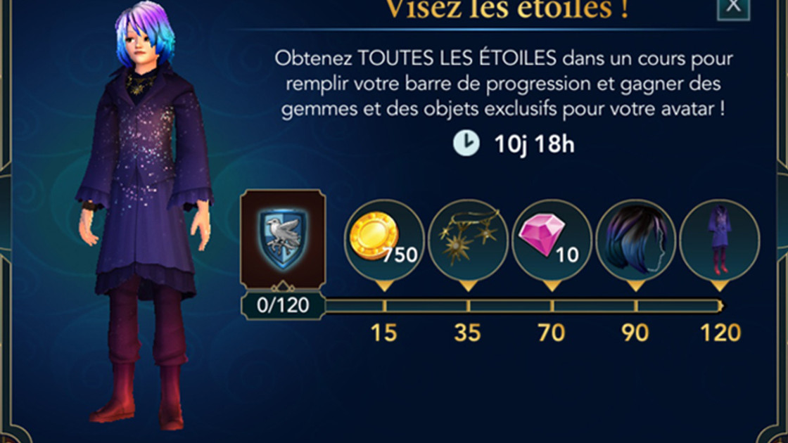 Harry Potter Hogwarts Mystery : Visez les étoiles, nouvel événement