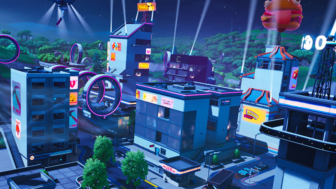 Fortnite : Neo Tilted, Mega Mall et Pressure Plant, nouvelles villes de la carte en saison 9