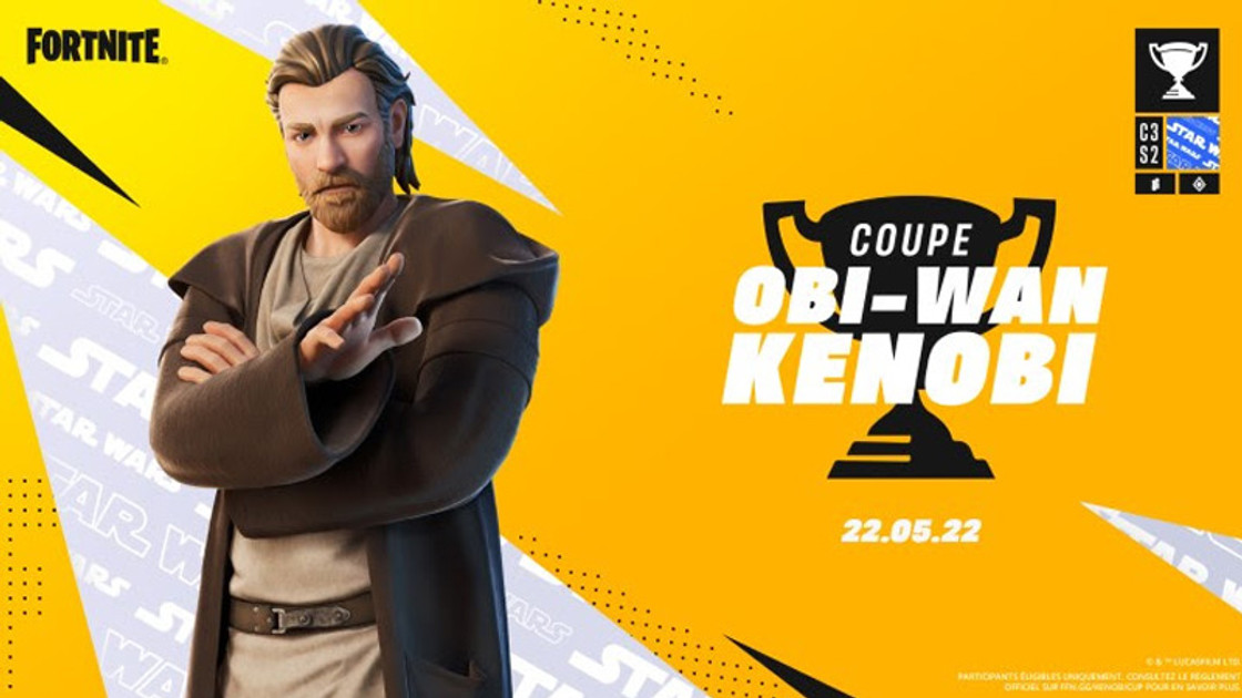 Coupe Obi Wan Fornite sur Fortnite, comment participer au tournoi Kenobi ?