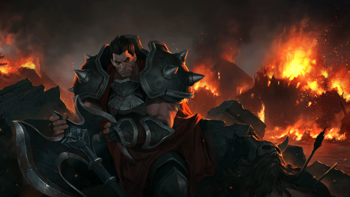 Darius sur Legends of Runeterra, infos sur le champion de LoR - Carte de Noxus