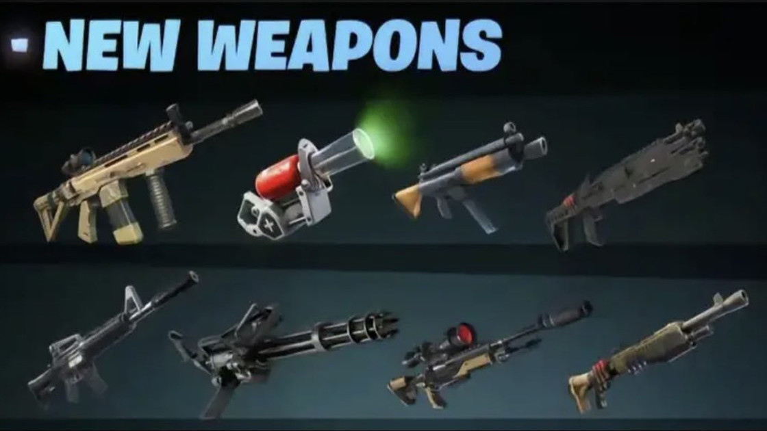 Nouvelles armes Fortnite saison 3 chapitre 4, que contient le patch 25.00 ?