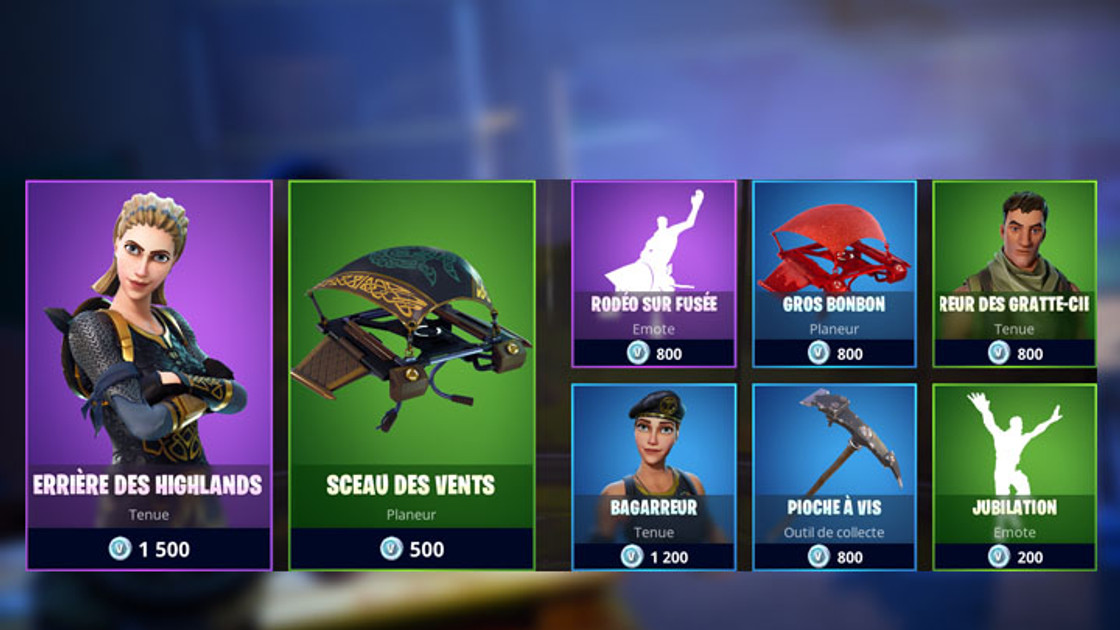 Boutique Fortnite 24 mars