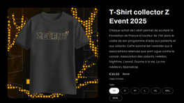T Shirt doré ZEvent 2025 : comment commander son exemplaire ?