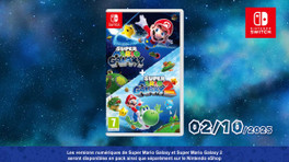 Super Mario Galaxy 1 et 2 réunis dans un seul pack, sortie le 2 octobre 2025 sur Nintendo Switch
