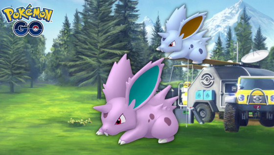 Nidoran male (shiny) dans les Heures de Pokémon Vedette d'août 2022 sur Pokémon GO