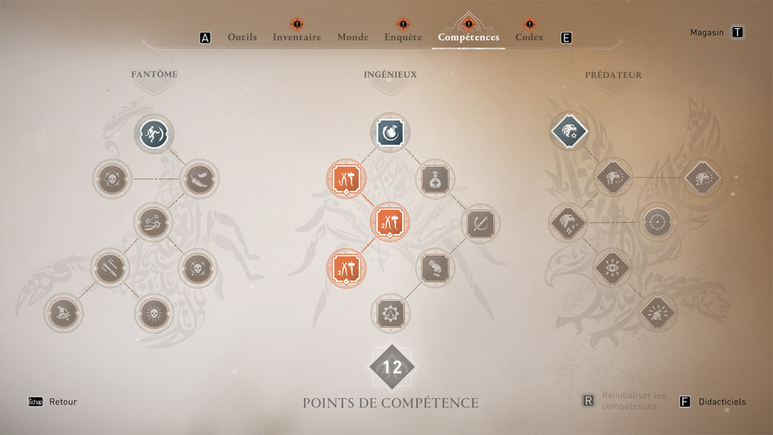 Points de compétence Assassin's Creed Mirage, comment en avoir ?