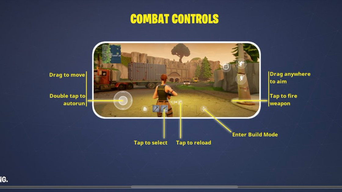 Fortnite : Comment contrôler son personnage sur mobile