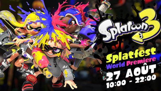 Splatoon 3 Splatfest World Premiere, un tournoi démo gratuit pour tester le prochain Splatoon sur Switch