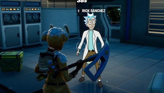 Livrer une soucoupe à Rick Sanchez à l'antenne de l'audace dans Fortnite