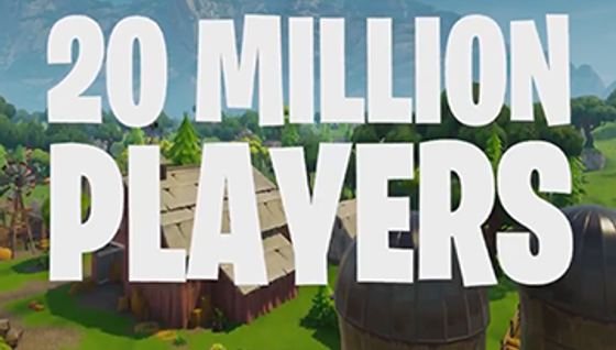 20 millions de joueurs sur Fortnite