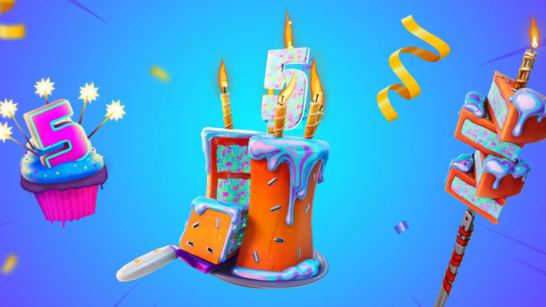 Défis d'anniversaire Fortnite des 5 ans, liste des quêtes en saison 4 chapitre 3