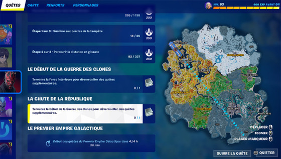 Défi Star Wars : Terminez le Début de la Guerre des clones pour déverrouiller des quêtes supplémentaires dans Fortnite