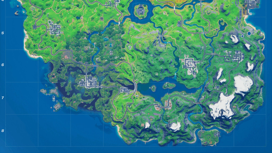 Map saison 4 Fortnite, nouvelle carte au patch 14.00