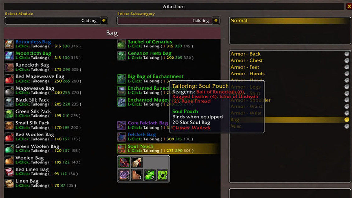 Atlas Loot Burning Crusade WoW Classic, comment télécharger l'addon ?