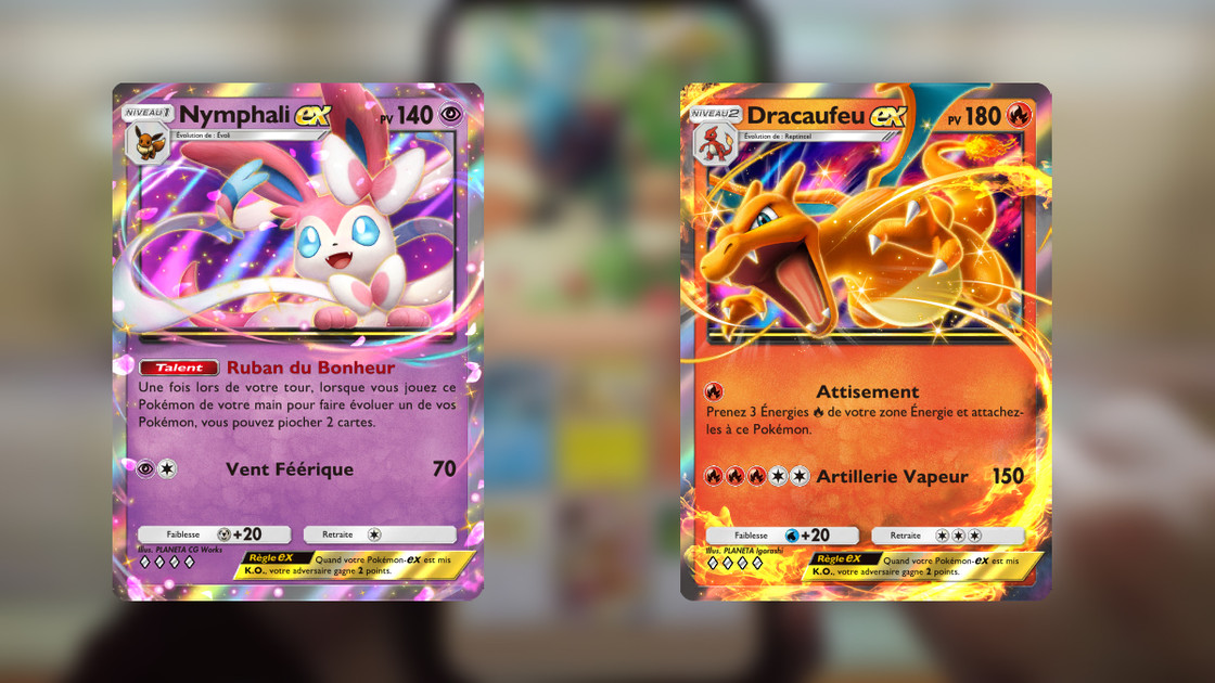 Le meilleur deck avec Nymphali EX avec Dracaufeu EX dans Pokémon Pocket