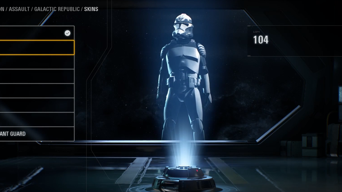 Star Wars Battlefront 2 : Les skins du jeu