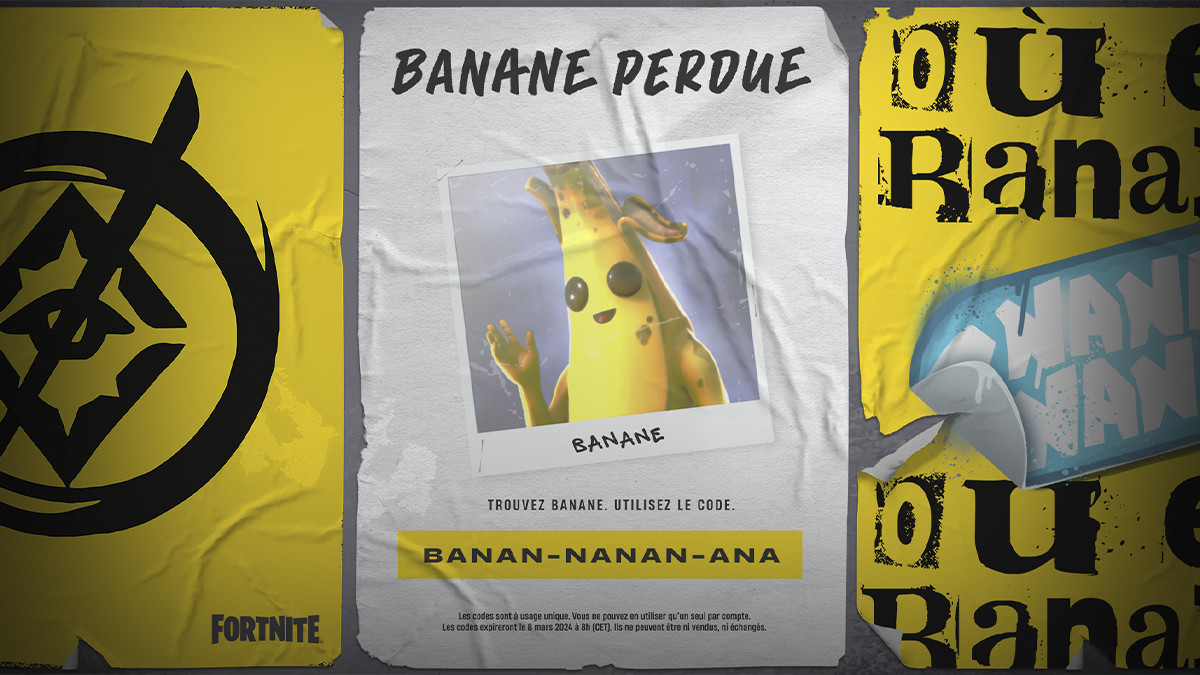Epic Games code Banana : Comment obtenir l'Emote Banane Gratuite dans Fortnite avec Redeem ?