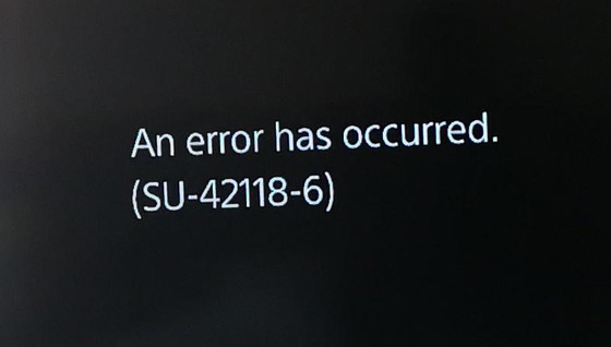 PS4 erreur su-42118-6, comment corriger le bug ?