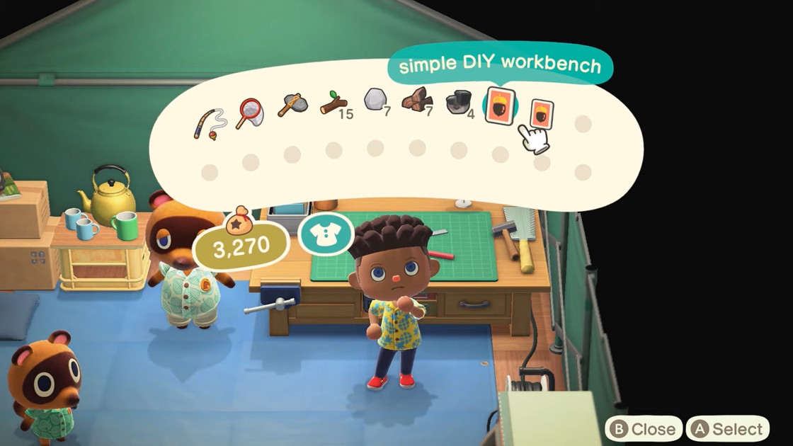 Animal Crossing New Horizons : Craft et bricolage, créer ses meubles et objets