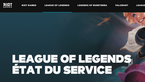 Comment connaître l'état des serveurs de LoL ?