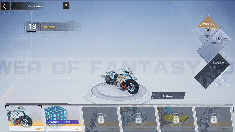 Comment obtenir les différents véhicules dans Tower of Fantasy ?