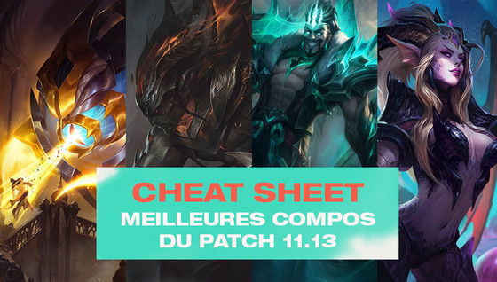 Le cheat sheet des meilleures compos en 11.13