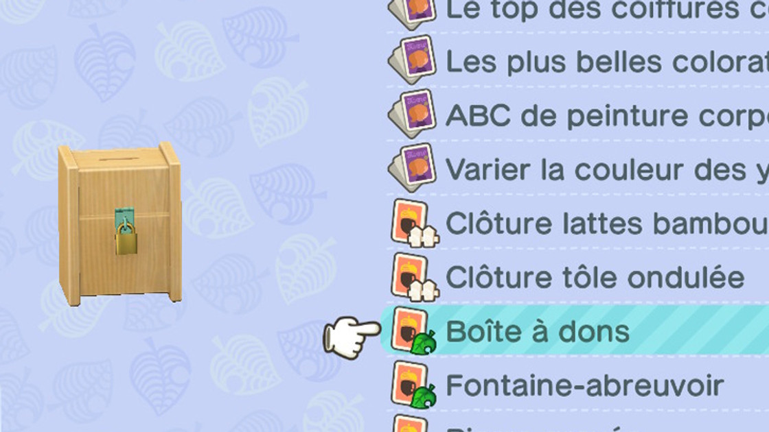 Boite à dons Animal Crossing : New Horizons, à quoi ça sert ?