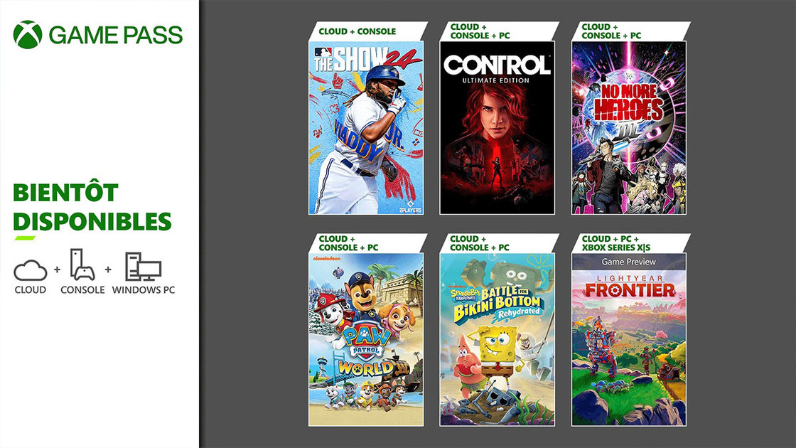 Xbox Game Pass : Control, Lightyear Frontier et la Pat'Patrouille débarque dans le catalogue de mars 2024 !