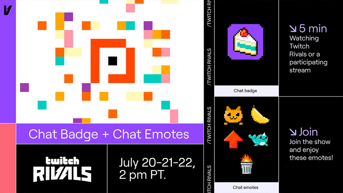 Pixel War 2023 : Comment obtenir les Badge et Emotes pendant le Twitch Rivals du r/place ?