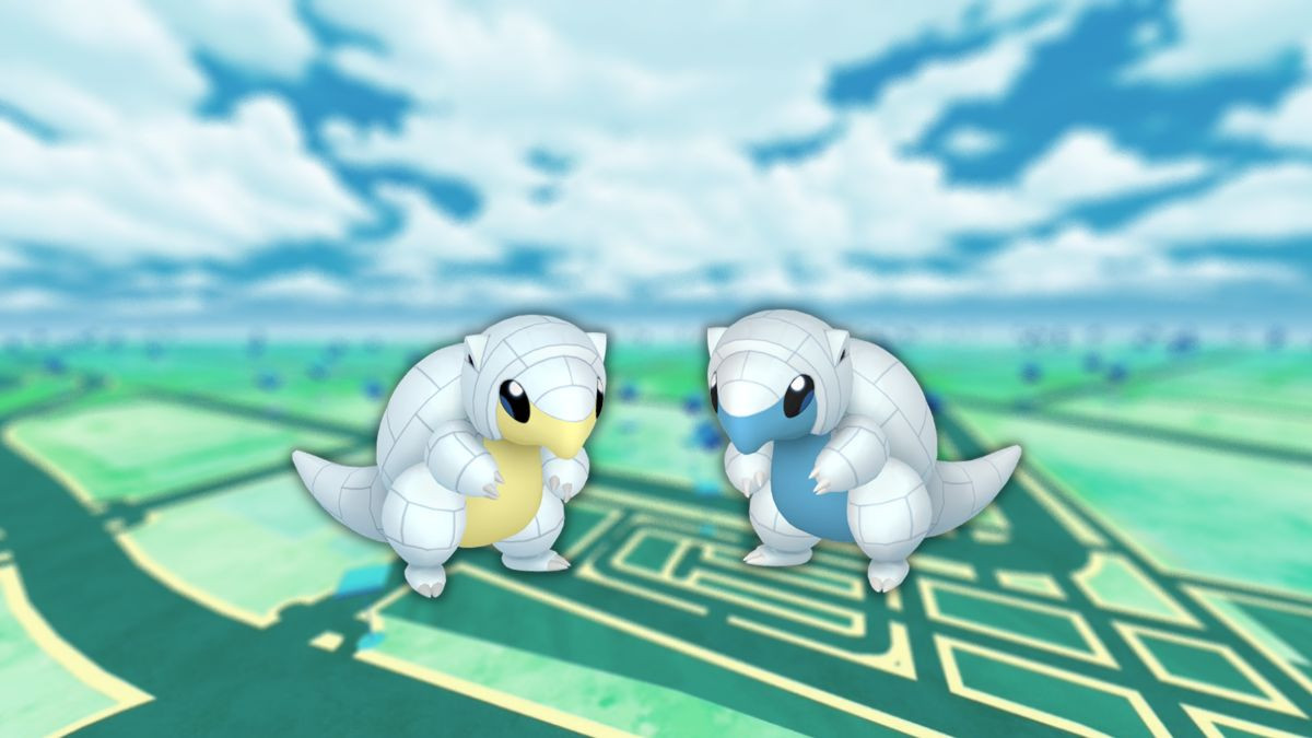 Sabelette d'Alola (shiny) dans les Heures de Pokémon Vedette de janvier 2023 sur Pokémon GO