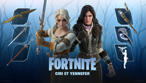 Skin Ciri et Yennefer Fortnite date de sortie, quand seront-elles disponibles ?