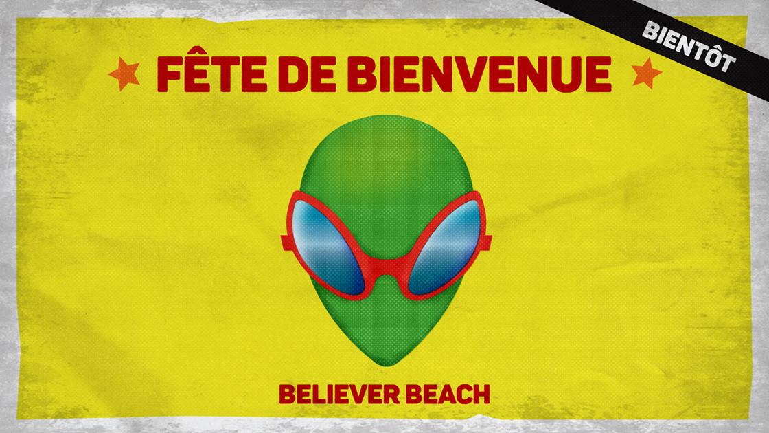 Fête de bienvenue Fortnite à Believer Beach, dates, défis et récompenses