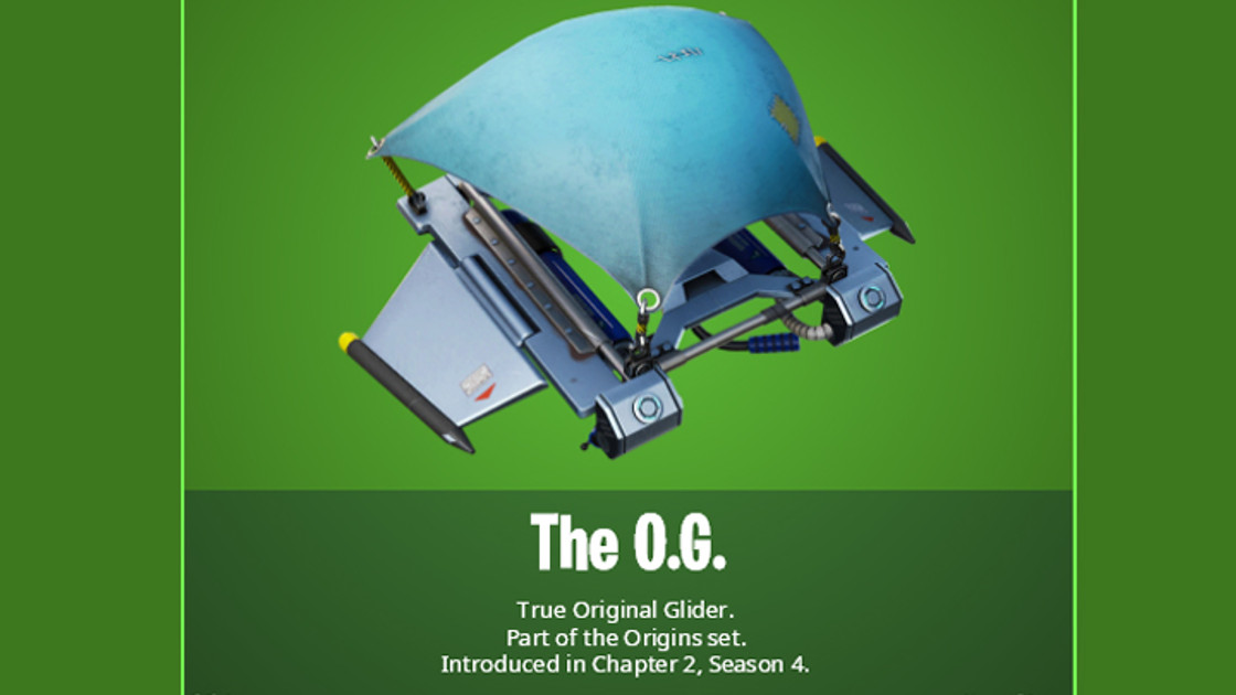 Planeur Origine du chapitre 1 dans Fortnite, comment l'avoir ?